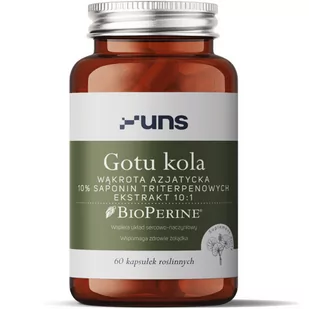 UNS Gotu Kola Wąkrota Azjatycka 10% Saponin Triterpenowych Ekstrakt 10:1 60vegcaps - Aminokwasy - miniaturka - grafika 1