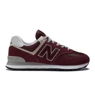 Buty sportowe męskie - Buty New Balance M ML574EVM czerwone - miniaturka - grafika 1