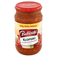 Szybkie dania obiadowe - Pudliszki Klopsiki wieprzowe w sosie pomidorowym 600 g - miniaturka - grafika 1