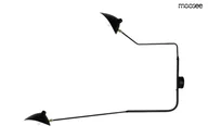 Lampy ścienne - MOOSEE lampa ścienna RAVEN 2 - aluminium, stal węglowa - miniaturka - grafika 1