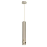 Lampy sufitowe - Tuba w beżowym kolorze, złote zdobienie LX 4200 z serii ALTRO BUBLE - miniaturka - grafika 1