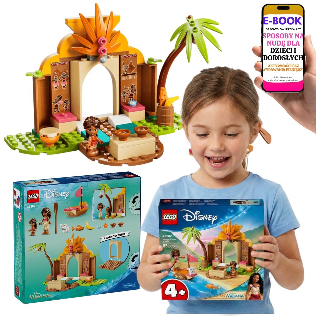 LEGO Vaiana 2 43282 Chatka i Łódź Pua Simea Disney Princess Prezent + E-BOOK-3