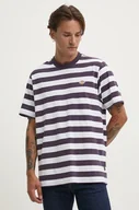 Koszulki męskie - Dickies t-shirt bawełniany kolor fioletowy wzorzysty - miniaturka - grafika 1