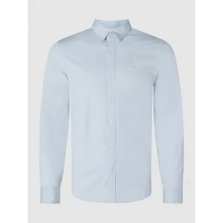 Koszule męskie - Koszula biznesowa o kroju slim fit z popeliny - CK Calvin Klein - grafika 1