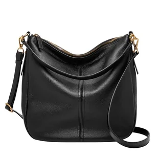 Fossil Hobo damskie, Czarny, One Size - Torebki damskie - miniaturka - grafika 1