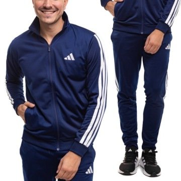Dres Komplet Męski adidas Sportowy Treningowy Bluza Spodnie Sportswear XL