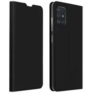 Etui i futerały do telefonów - Smukłe etui z klapką, seria Business do Samsunga Galaxy A51 - Czarne - miniaturka - grafika 1