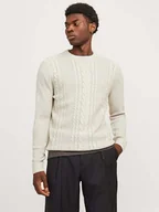 Swetry męskie - Jack & Jones Sweter w kolorze kremowym - miniaturka - grafika 1
