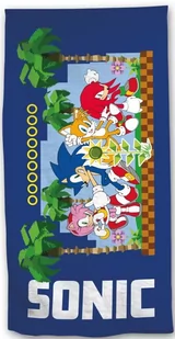SONIC ręcznik plażowy szybkoschnący 70x140 - Okrycia kąpielowe dla dzieci - miniaturka - grafika 1