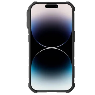 Nillkin CamShield Armor Pro Case etui iPhone 14 Pro pancerny pokrowiec podstawka ring czarny - Etui i futerały do telefonów - miniaturka - grafika 6