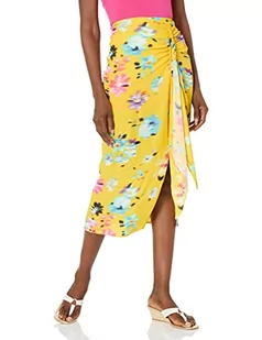 Desigual Damska spódnica, żółty, XL - Spódnice - miniaturka - grafika 1