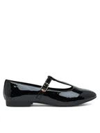 Buty dla dziewczynek - Tommy Hilfiger Baleriny Ballerina T3A3-34000-0774 D Czarny - miniaturka - grafika 1