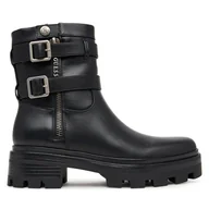 Botki damskie - Botki Guess FLFLYN ELE10 Czarny - miniaturka - grafika 1