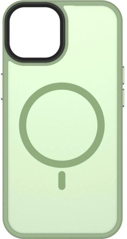 iLike Tylny pokrowiec Connect Apple iPhone 15 Hybrid Case With Magnetic PC+TPU Green