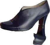 Botki damskie - BnW eleganckie BOTKI lakierowane - na obcasie - miniaturka - grafika 1