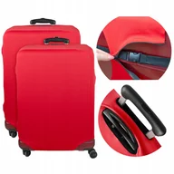 Akcesoria podróżnicze - 2x Elastyczny Pokrowiec ochraniacz na walizkę Sillar czerwony 73x50x30 cm L - miniaturka - grafika 1