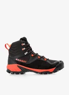 Buty trekkingowe męskie - Buty trekkingowe męskie Mammut Sapuen High GTX - black/hot red - miniaturka - grafika 1
