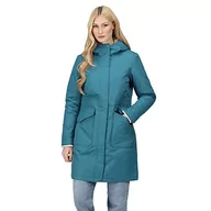 Kurtki damskie - Regatta Damska kurtka Romine, wodoodporna, oddychająca parka - czarna - miniaturka - grafika 1