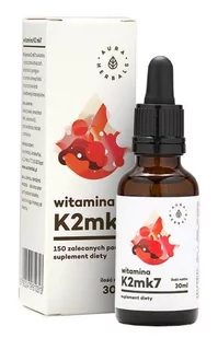 AURA HERBALS Witamina K2 Mk7 W Płynie 900 Kropli 30ml Aura Herbals - Witaminy i minerały - miniaturka - grafika 1