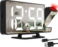 Zegary - Izoxis Budzik- zegar LED z projektorem Izoxis 19576 - miniaturka - grafika 1