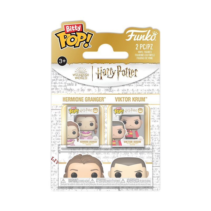 Funko, Funko Bitty POP! Multi-pack, FANTASTYKA, Figurka Kolekcjonerska, Harry Potter, Hermione & Krum