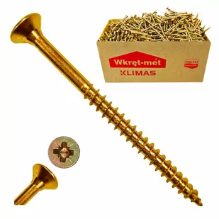 Wkręty Hartowane Do Drewna 5x80 Ocynk Wkręt 1kg - Wkręty - miniaturka - grafika 1