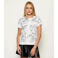 Koszulki i topy damskie - Desigual T-shirt MICKEY SKETCH Desigual x Disney Regular Fit - miniaturka - grafika 1