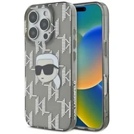 Etui i futerały do telefonów - Etui KARL LAGERFELD IML Karl Head Electroplated do Apple iPhone 16 Pro Max Czarny | Bezpłatny transport - miniaturka - grafika 1