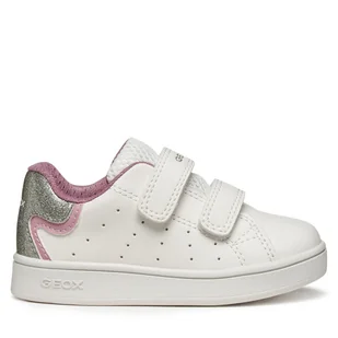 Sneakersy Geox B Eclyper B365MA 0BCKC C0674 Biały - Buty dla dziewczynek - miniaturka - grafika 1