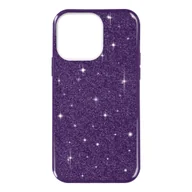 Etui i futerały do telefonów - iPhone 14 Pro Max Glitter Etui Regulowane Silikonowe Półsztywne fioletowe - miniaturka - grafika 1