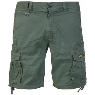 spodnie bojówki krótkie YAKUZA PREMIUM - CARGO SHORTS dark olive-XL - Spodnie męskie - miniaturka - grafika 1