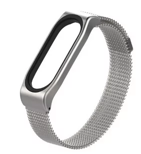 BRANSOLETA MILANESE DO XIAOMI MI BAND 3 / MI BAND 4 MAGNES - Akcesoria do pulsometrów i zegarków sportowych - miniaturka - grafika 1