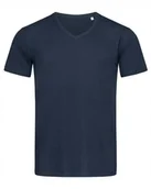 Koszulki męskie - Koszulka męska bawełniana T-shirt w serek Stedman V-Neck ST9010 Blue M - miniaturka - grafika 1