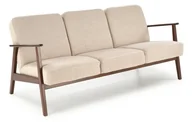 Sofy i kanapy - Sofa trzyosobowa na nóżkach MILANO 3S beżowa tap. Castel 15 - miniaturka - grafika 1