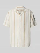 Koszule męskie - Koszula casualowa o luźnym kroju z mieszanki wiskozy - miniaturka - grafika 1