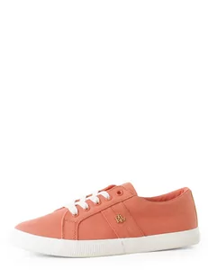 Lauren Ralph Lauren - Tenisówki damskie, pomarańczowy - Trampki damskie - miniaturka - grafika 1