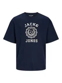 Koszulki męskie - Jack & Jones Koszulka w kolorze granatowym - miniaturka - grafika 1