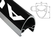Części rowerowe - ALEXRIMS ALEXRIMS Obręcz szosa AT490 700x28otw bok CNC czarna ALX-AT49028) - miniaturka - grafika 1