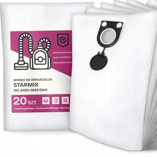 20x Worek do Odkurzacza Starmix Isc ARDL-1425 Ews Syntetyczny Pojemny G9 - Worki do odkurzaczy - miniaturka - grafika 1