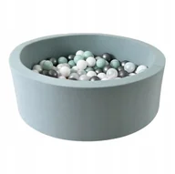 Suche baseny - Suchy basen z piłeczkami 30x90 Brudna Mięta+ 200szt - DOWOLNY MIX - miniaturka - grafika 1