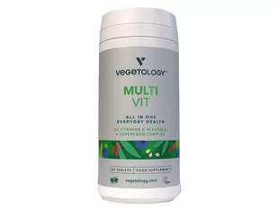 Vegetology, MultiVit, Multiwitamina, 60 tabl. - Suplementy naturalne - miniaturka - grafika 1