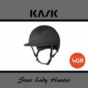 Kaski do jazdy konnej - Kask Sport Kask Star Lady Hunter WG11 - KASK - czarny - roz. 55-56 - miniaturka - grafika 1