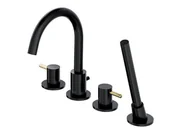 Baterie wannowe i prysznicowe - Omnires Y bateria wannowa 4 otworowa Y1232BLGL Y - miniaturka - grafika 1