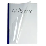 Artykuły biurowe - Termookładki OPUS O.THERMOTOP 5mm DOUBLE CLEAR miękkie grzbiet granatowy 50szt. /210541/ - miniaturka - grafika 1