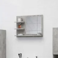 Lustra - vidaXL Lustro łazienkowe, szarość betonu, 60x10,5x45 cm, płyta wiórowa - miniaturka - grafika 1