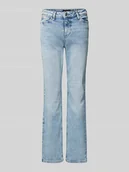 Spodnie damskie - Jeansy o kroju straight fit z mieszanki bawełny model ‘KELLY’ - miniaturka - grafika 1