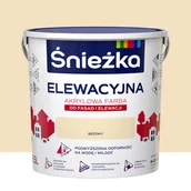 Farby zewnętrzne - Farba elewacyjna akrylowa 2.5 l Beżowy Śnieżka - miniaturka - grafika 1