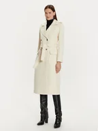 Płaszcze damskie - Morgan Płaszcz wełniany 242-GANASH Écru Regular Fit - miniaturka - grafika 1