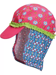 Playshoes Czapka w kolorze różowym z osłoną karku - Czapki dla dzieci - miniaturka - grafika 1