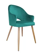 Krzesła - atosmeble.pl Krzesło Velvet MG 20 noga dąb - miniaturka - grafika 1